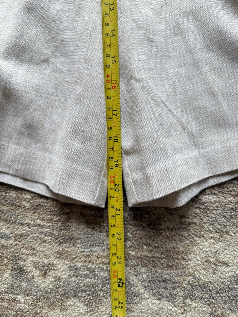 Vintage Sag Harbor Beige High-Waist Bermuda Shorts - Picture 7 of 11